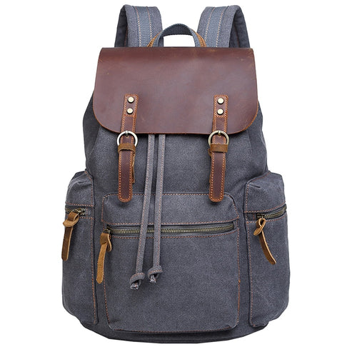 Blue vintage backpack