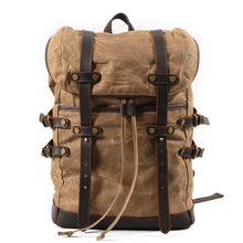 Load image into Gallery viewer, Hard dark brown backpack