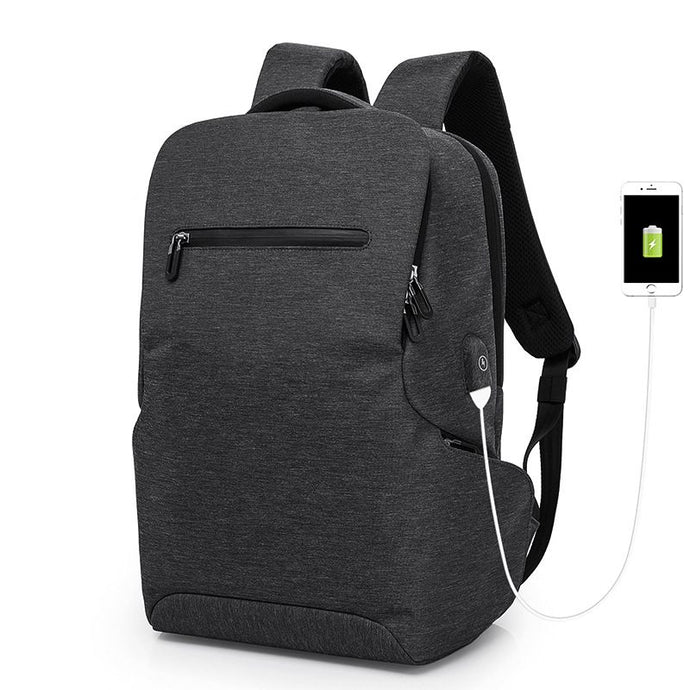 Black USB rechargeable backpack