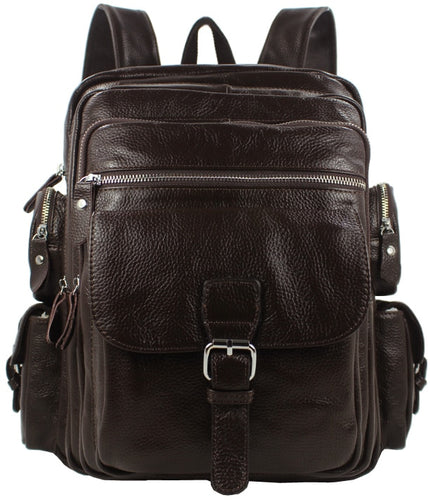 first black brown backpack