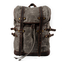 Load image into Gallery viewer, Hard brown backpack