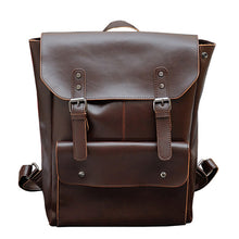 Load image into Gallery viewer, dark brown backpack