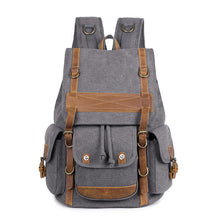 Load image into Gallery viewer, Brown leather belt backpack