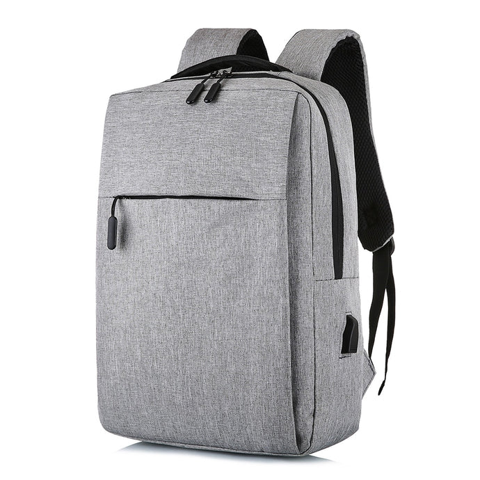Grey USB rechargeable backpack