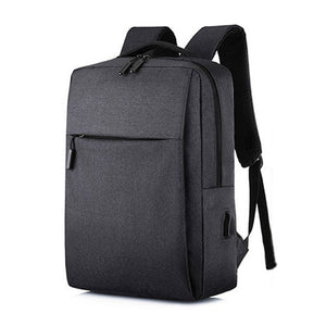 Grey USB rechargeable backpack