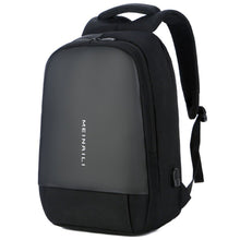 Load image into Gallery viewer, Meınaılı black USB rechargeable bacpack